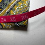 Tommy Hilfiger ‎ Green Gold Paisley Cotton Blend Ankle Pants 12 Front Zip Photo 8