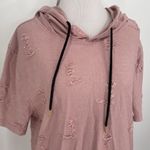 Nova Industries Buckle Pink Hoodie Long Sleeve Top New with Tags Size Small Photo 1