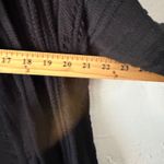 Athleta Black Knit Open Front Waterfall Cardigan Sweater XL Wilton Wrap Chunky Photo 4