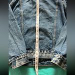 Levi's Levi’s Blue Denim Trucker Acid Wash Jacket‎ Button Up distressed Sz Medium Photo 7