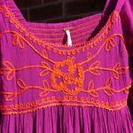 Free People NEW  Wedgewood Magenta Embroidered Maxi Dress XS Photo 8