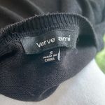 Verve Ami  Black Knit Top Peplum Blouse Ruffle Hem Size Small Photo 5