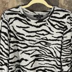 Social Standard By Sanctuary Sweater Woman's Medium Gray Black‎ Puff Sleeve Black Photo 6