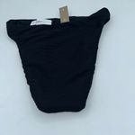 J.Crew NWT Black Ribbed High Rise Cheeky Bikini Swim Suit Bottom Size XXS Photo 5