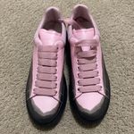 Alexander McQueen  Dip-Dye Oversized Leather Sneakers Photo 2