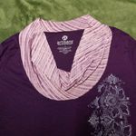 Artisans Purple Layered Look Top Sparkly L Size L Photo 2
