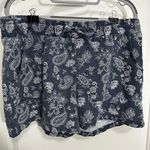 Maurice's Maurice’s Size Large Blue Print Shorts Photo 0