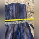 Sequin Hearts Strapless Flare Embellished Dress Navy Blue Homecoming Cocktail Photo 6