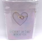 Rae Dunn I Couldn’t Say “I Do” Without You Jewelry 16+2” CZ GoldTone Necklace Photo 0