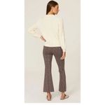 Rent the runway xs white pullover LK Bennett ribbed Jean sweater ivory preppy Photo 2
