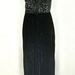 Lilli Diamond Vintage Sequins Velvet Dress Size XS Black Photo 5