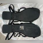 Schutz : Loule Nubuck Flat Sandal! Black leather, multicolor details $35 Photo 4