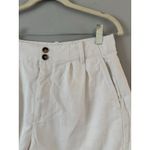 Madewell The Drapey Twill Pleated Shorts Womens Size 0 Off White Lyocell Linen Photo 6