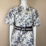 Joie  Floral Mini Dress Size 8 – Puff Sleeve, V-Neck & Belted Waist Photo 1