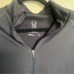 Spyder  Active 1/4 HALF Quarter Zip Fleece Lined Pullover Jacket Med Mens BLACK Photo 1