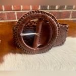 American Eagle NEW  Leather Brown Braided Belt Photo 1