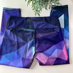 Coolomg Capri Geometric Yoga Pants. Size Medium. Like New. Purple Photo 3