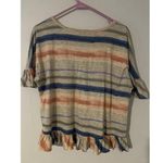 Cato Stylish MultiColor Stripped C Est 1946 Dressy Top Medium Ruffles Flowy Photo 0
