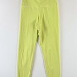 Set Active  Leggings Neon Green Sportsbody High Waisted Pull On Stretch Small Photo 1