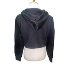 SheIn  Black Cropped Full Zip Hoodie Size X-Large-NWOT Photo 3