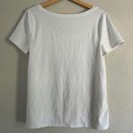 Old Navy 🦋 Soft White Tee Basic Classic Neutral Short Sleeve T-Shirt Scoop Neck Photo 3