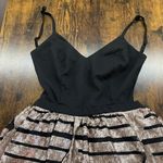 Miss Avenue gold sequin crisscross back dress SZ M Photo 6