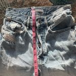 PacSun Ultra High Rise Slim Fit Jeans Light Wash Button Fly Size 23 Distressed Photo 11