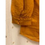 EXPRESS  small relaxed half sleeve portofino shirt -   Mustard Yellow Photo 12