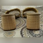 J.Crew Womens Woven Mule Sandals Block Heel Rainbow Size 8 Raffia Summer Spring Photo 5