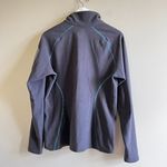 Eddie Bauer First Ascent FLEECE JACKET Gray Blue Half Zip Up Pocket Womens Sz L Photo 7