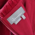 Anthropologie  | Raspberry Montie Velvet Mini Skirt Photo 8