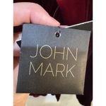 John Mark  Shirt Women‎ Red Plaid Shimmer Soft Fuzzy Velvet Velour Lux Size Large Photo 7