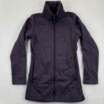 The North Face Womens S P Purple Quilted Fleece Lined Full Zip Jacket Photo 0