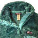 Patagonia  Re Tool Snap T Fleece Women M Green Blue Polartec Pullover Photo 2