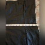 Wild Fable  Dress Small Faux Leather Black Short Body Con Spaghetti Strap Photo 7