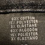 Mossimo High Rise‎ Cropped Skinny Black Washed Denim Jeans Size 12 Photo 3