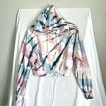 Aeropostale | Tie Dye Cropped Fleece Lined Hoodie Sweatshirt Sz S Photo 1