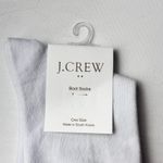 J.Crew Women's Pickleball White Graphic Crew Style Socks NWT Photo 2