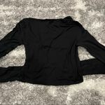 Talula Aritzia Faux Wrap Long Sleeve Top XS Photo 74