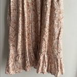 Madewell Linen-Blend Lucie Smocked Tank Mini Dress Painted Seashells Tawny Sand Photo 8
