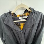 Tommy Hilfiger Black Hooded Utility Jacket Women's 1X Plaid Lined Cargo Coat Photo 1