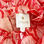 J Marie The Scarlette Sleeveless Floral Ruffle Neck Dress Orange Photo 8