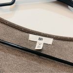 BP . Scoop Crop Long Sleeve Thick Knit Brown Dot Top size Medium Photo 3