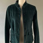 Birch Hill Teal Suede Blazer Black Bead Detailing With Long Sleeve Size Small Photo 4
