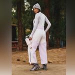 Free People  Movement Hit the Slopes High Pile Fleece Snow Bibs Sz Xs Photo 4