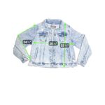 Torrid  Distressed Denim‎ Trucker Jacket size 2 Photo 11