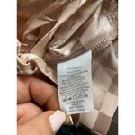 Milk and Honey  Size L Open Back Lace Up Long Sleeve Top Beige Cream Checkerboard Photo 5