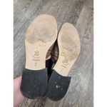 Brighton  Ponti Slip On Slide Sandal 8.5M Block Heel Leather/Textile Italy Shoes Photo 8