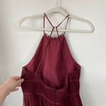 Jenny Yoo Collection Helena Tulle Bridesmaid Dress Burgundy Red Size 10 Halter Photo 5