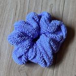 NWOT Hunza G Textured Hair Scrunchie Purple Photo 0